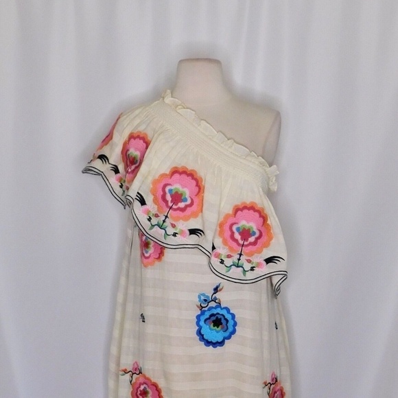 NWT!! Anthropologie PLENTY by TRACY REESE Floral Embroidered Dress X-Small - Picture 4 of 15